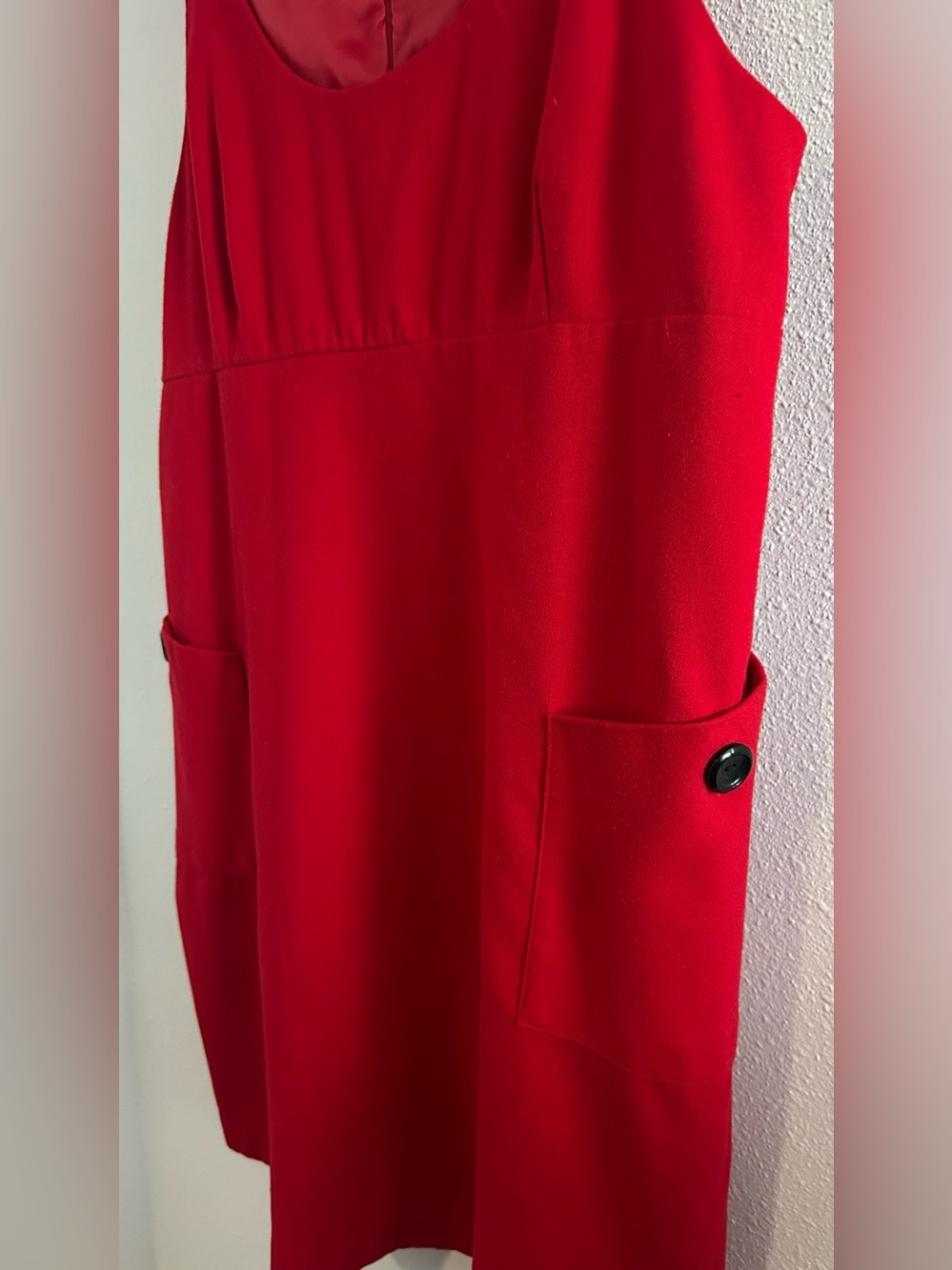 Mossimo Supply Co. Red Sleeveless Shift Dress with Pocket Details - Picture 3 of 5